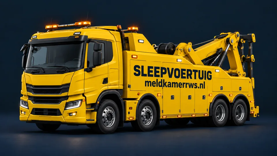 Zwaar sleepvoertuig van meldkamerrws.nl
